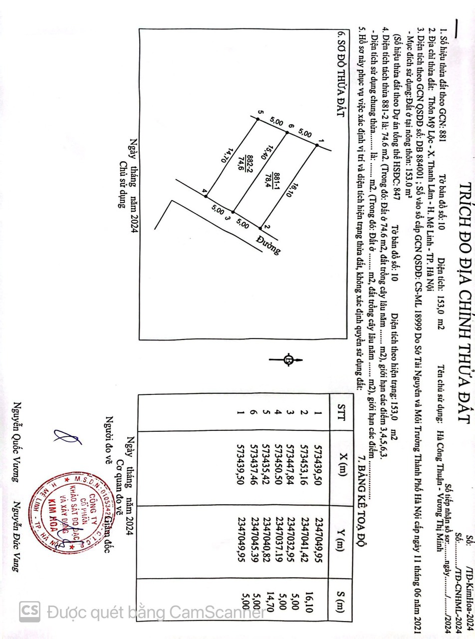 🏡 Chính Chủ Bán 2 Lô Đất Tại Mỹ Lộc, Thanh Lâm, Mê Linh 🏡<br>🍃 Diện Tích: 75m² và 78m² - Full Thổ - Ảnh 2